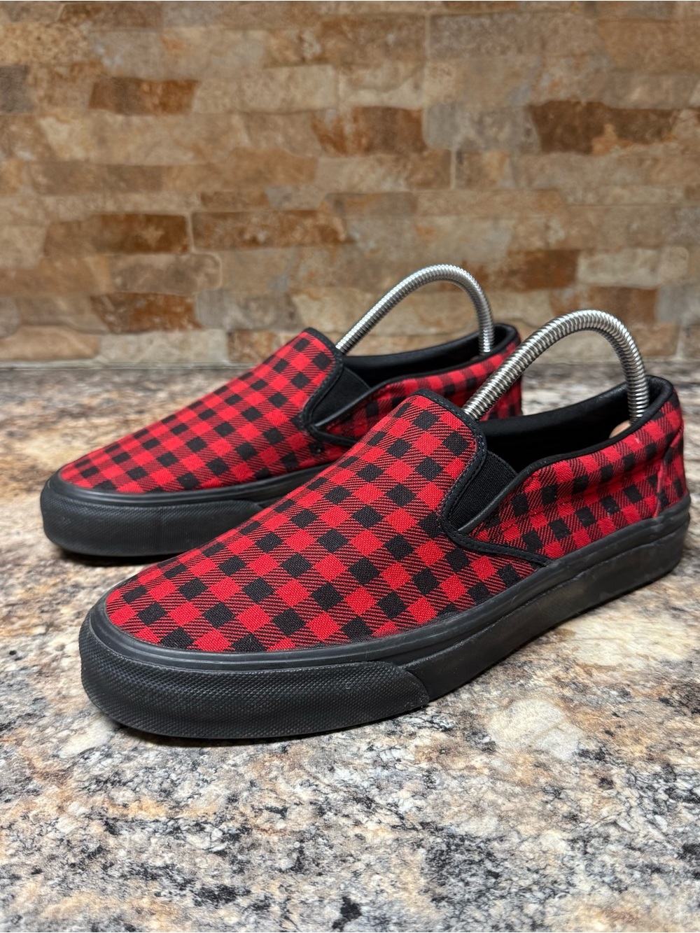 Number (N)ine SS05 Nightcrawler Checkered Slip On Sneakers Size 8 (Fits US 8.5)